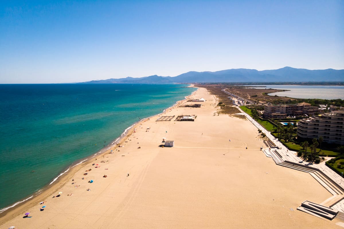 Les plages de sables de Canet en roussillon