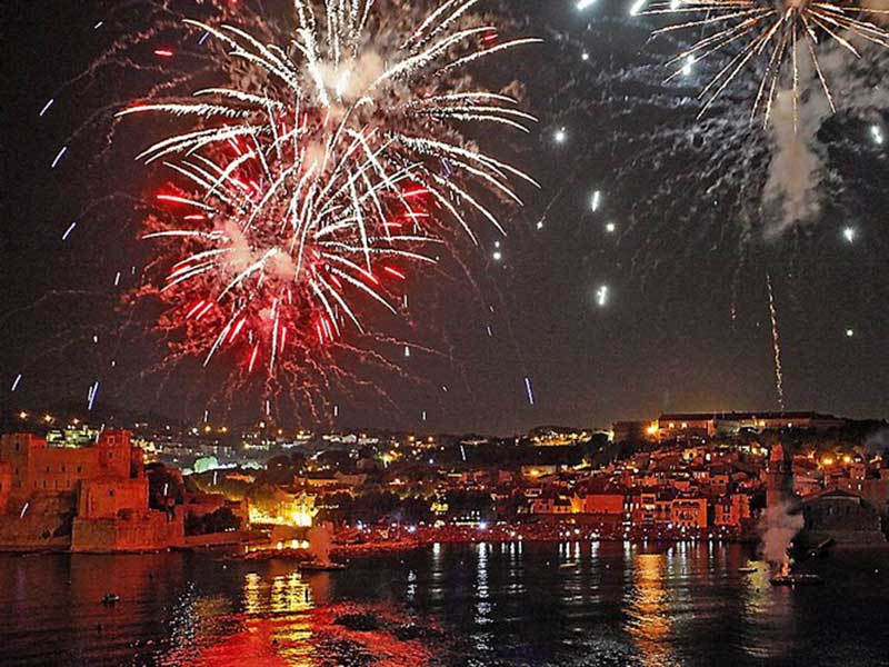 le festival saint vincent au mois d-aout a collioure