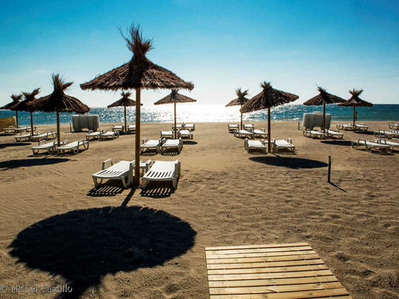 La plage de Canet en Roussillion