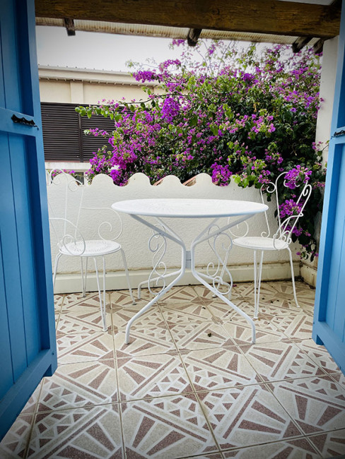 Le balcon de la suite parental de la maison de parrain